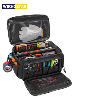 Сверхпрочная тактическая сумка для инструментов 14 дюймов Нескользящее основание Многоцелевой органайзер для разнорабочих Плотников Прочное Портативное Хранилище для Инструментов