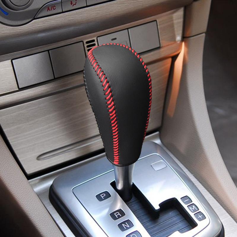 Customize Fit for Old Ford Focus Hand-sewn Genuine Leather Carbon fiber Gear Shift Cover