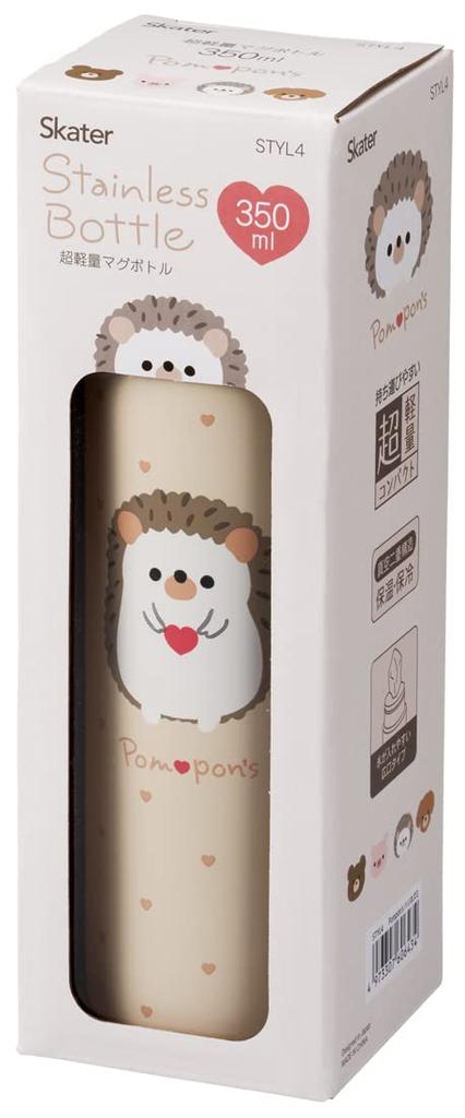 Skater Кружка-бутылка Мышь 350 мл Ультралегкая бутылка для воды из нержавеющей стали Pompon's STYL4-A