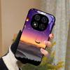 Чехол для Poco X5 / X6 / X7 Жесткий ПК Закаленное Стекло Защитная Крышка Телефона Для Xiaomi Poco X7 Pro 5G Модные Роскошные Стеклянные Защитные Корпуса