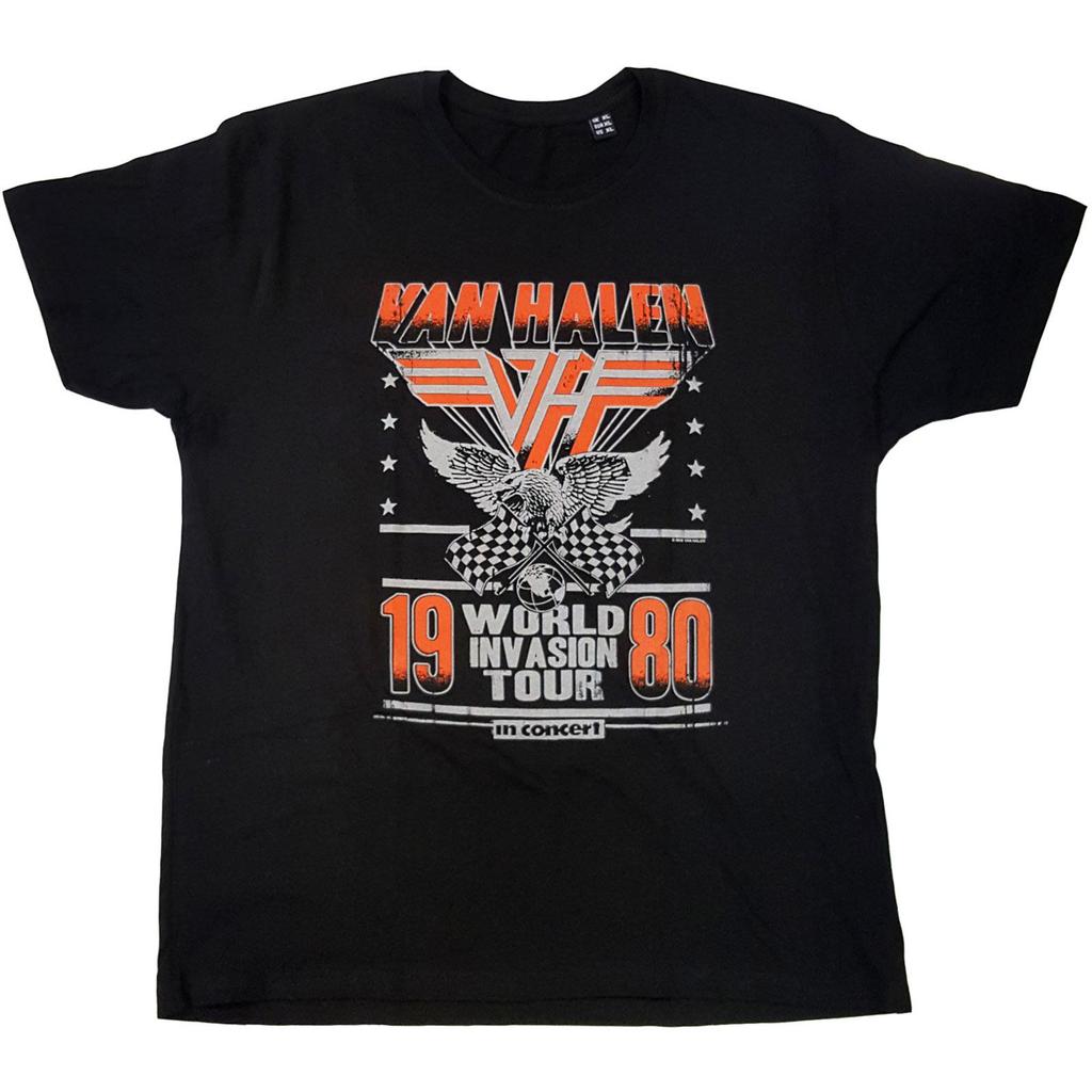 Van Halen Unisex Adult Invasion Tour ´80 T-Shirt