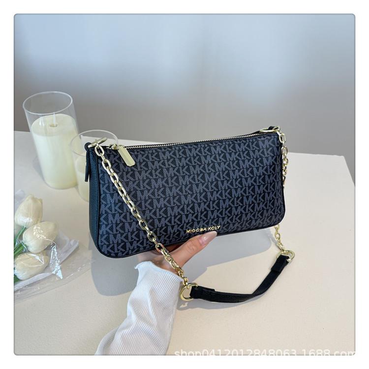 Сумка Женская 2025 Новая Одноплечевая Косая Сумка Портативная Маленькая Квадратная Сумка Премиальная Цепочка Подмышечная Сумка Одноплечевая Сумка Кроссбоди