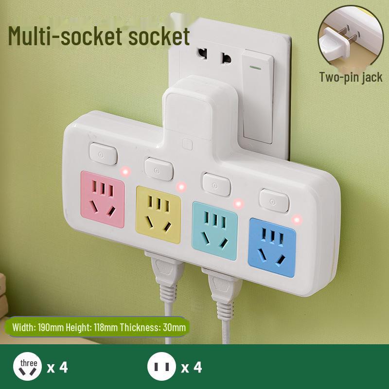 Pure Copper Multi-Function USB Power Strip with Wireless Plug Board