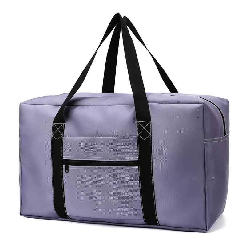 Большая вместительная дорожная сумка для багажа контрастного цвета из ткани Оксфорд, дорожная сумка для хранения на коротких дистанциях