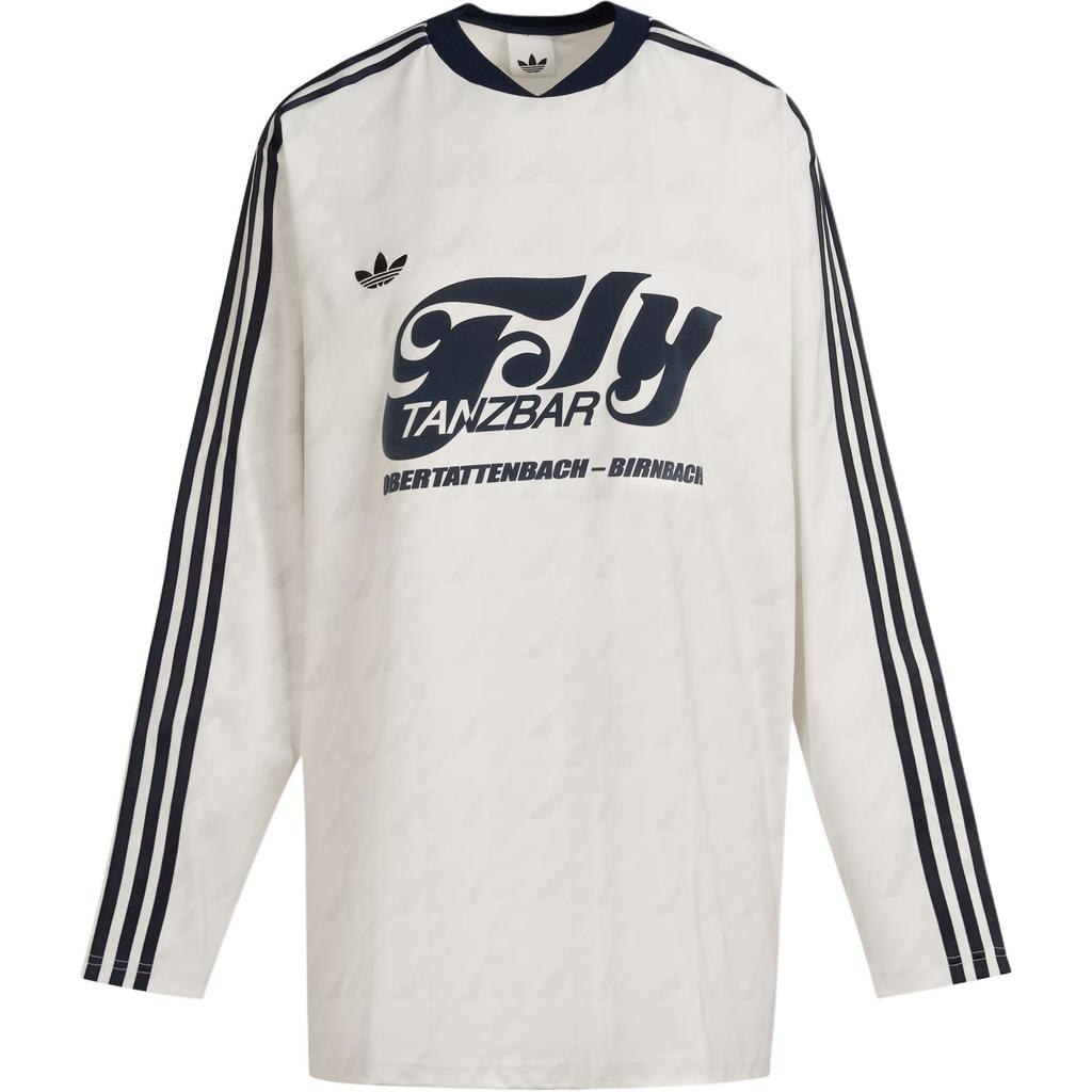 adidas Оригиналы FOOTIE JER Футболка с длинным рукавом Цвет: Небеленый Белый Женская KF9612