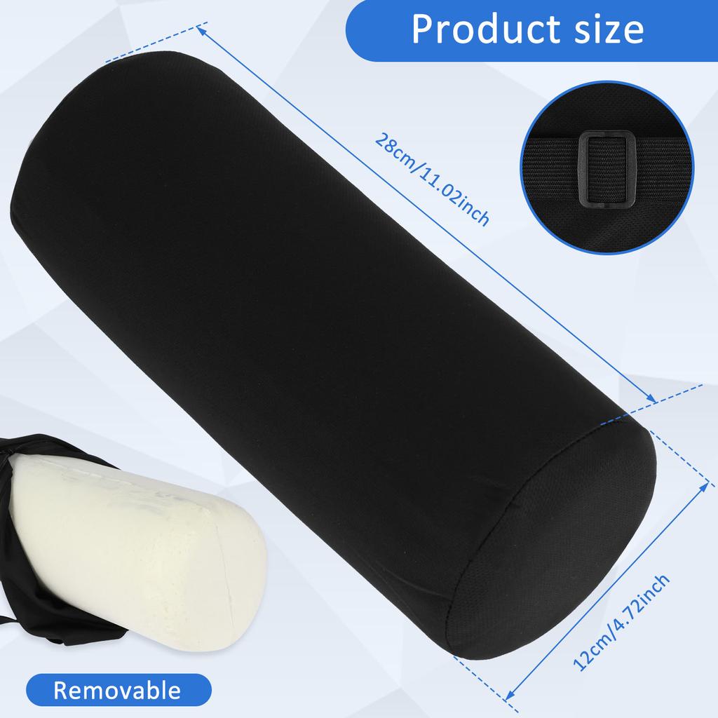 Car Seat Oil Cylinder Lumbar Roll Pillow Office Chair Lumbar Protector Back Lumbar Fatigue Relief Rolling Lumbar Support