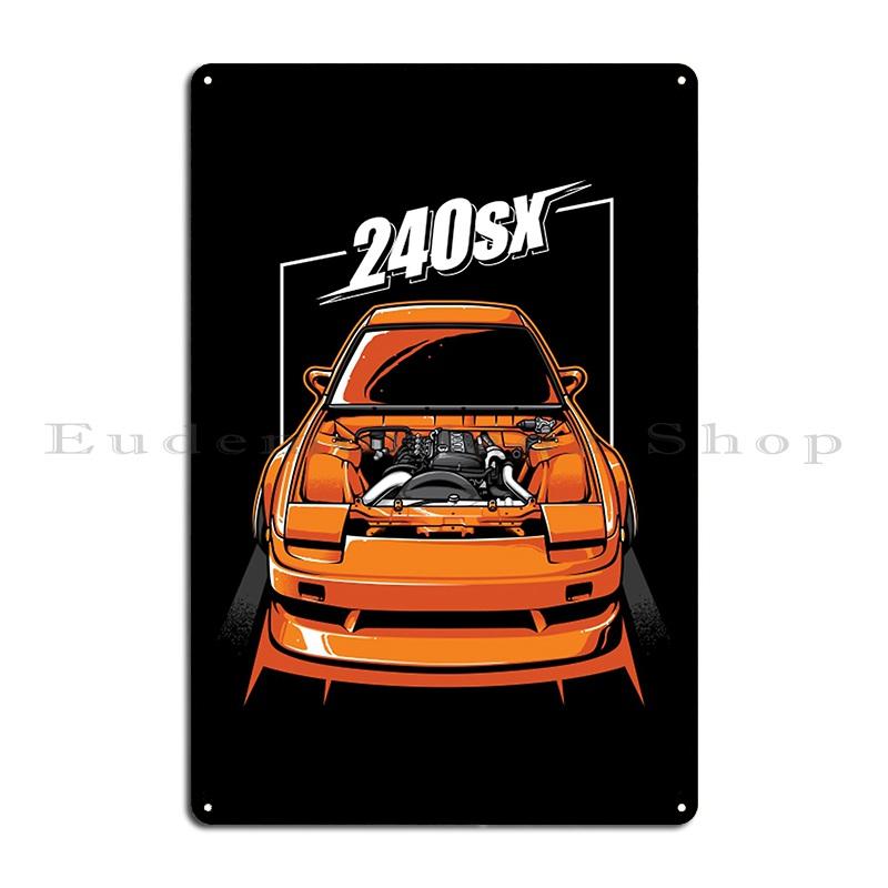 300ZX 240sx Классические автомобили Убить все шины Silvia S13 S14 S15 Металлическая табличка Дизайн кинопаба Кино Декор Жестяная вывеска Постер