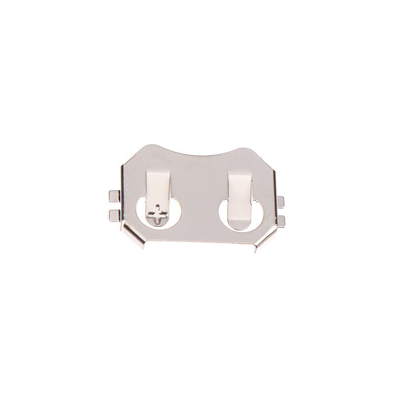 10 шт. приклеенный SMD-элемент Cr2032 держатель для батарейки-таблетки фиксатор для монеты держатель батареи поверхностный монтаж печатной платы пайка оплавлением