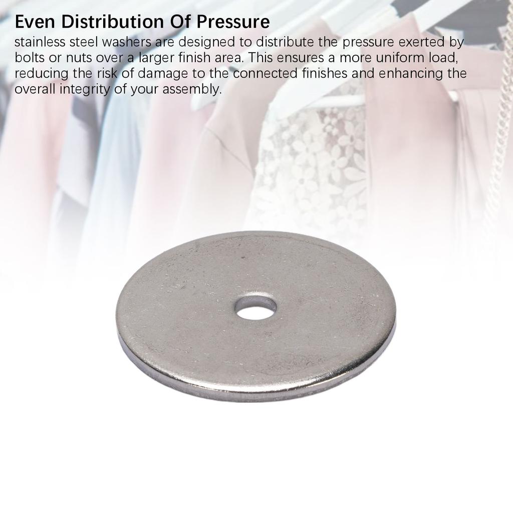 200PCS Flat Spacer Washer Multifunctional Stainless Steel M3 Screw Metal Washers for Wood Plastic