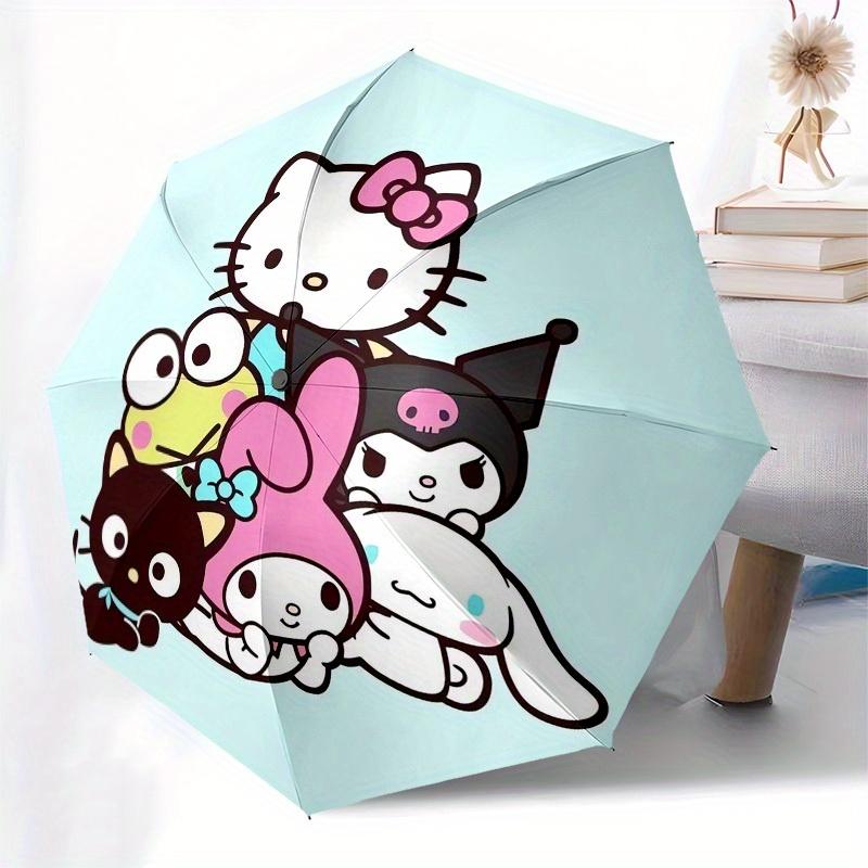 1pc Hello Kitty Friends Group Umbrella with Plastic Handle,Suitable for All Seasons Home Travel Outdoor UmbrellaSanlio359