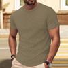 Летний дышащий облегающий топ с коротким рукавом для бега и спорта, однотонные мужские футболки