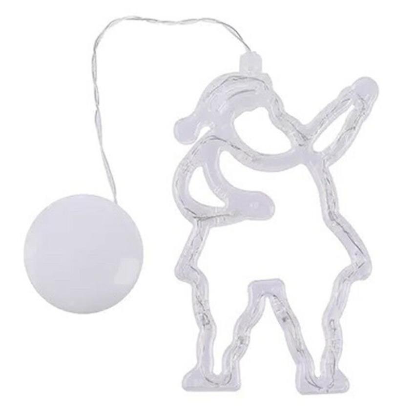 Светодиодный Рождественский Свет Орнамент Присоски Рождественский Подвесной Светильник Чашка Стены Окна Домашний Декор