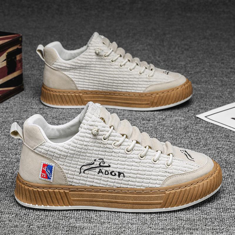 Trendy Mens Canvas Sneakers Flat Platform Sneakers Men Streetwear Hip Hop Designer Shoes Men Harajuku Vulcanized Shoes