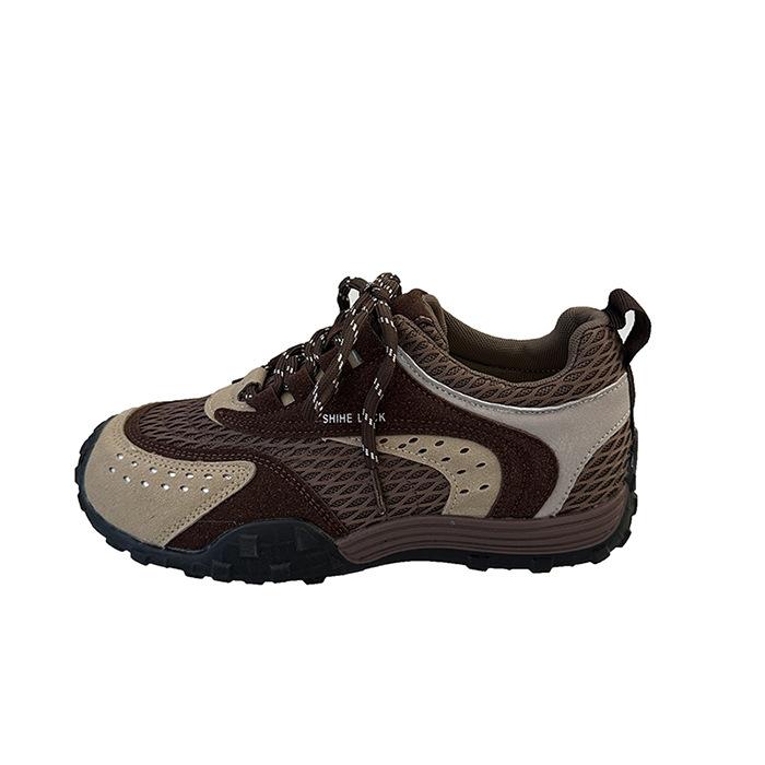 2025 summer new fashion casual shoes women's platform heightening sports shoes ins versatile breathable mesh Forrest Gump shoes