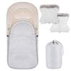 SPRINGOS® Chancelière Universelle Pour Poussette, Housse De Siège De Bébé, Sac De Couchage,chaude, Couvre-jambe Avec Moufle