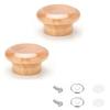 Wooden Universal Pot Lid Knob Replacement Knob for Pot Lids, Pack of 2 (Wood Color)