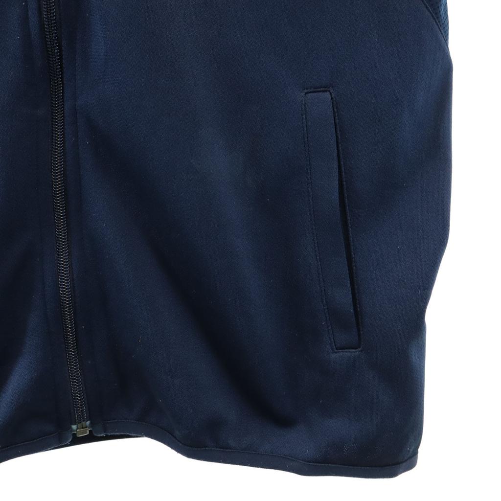 Nike Тренировочная толстовка с длинным рукавом на молнии M Темно-синий трикотаж DRI-FIT Мужская Б/У