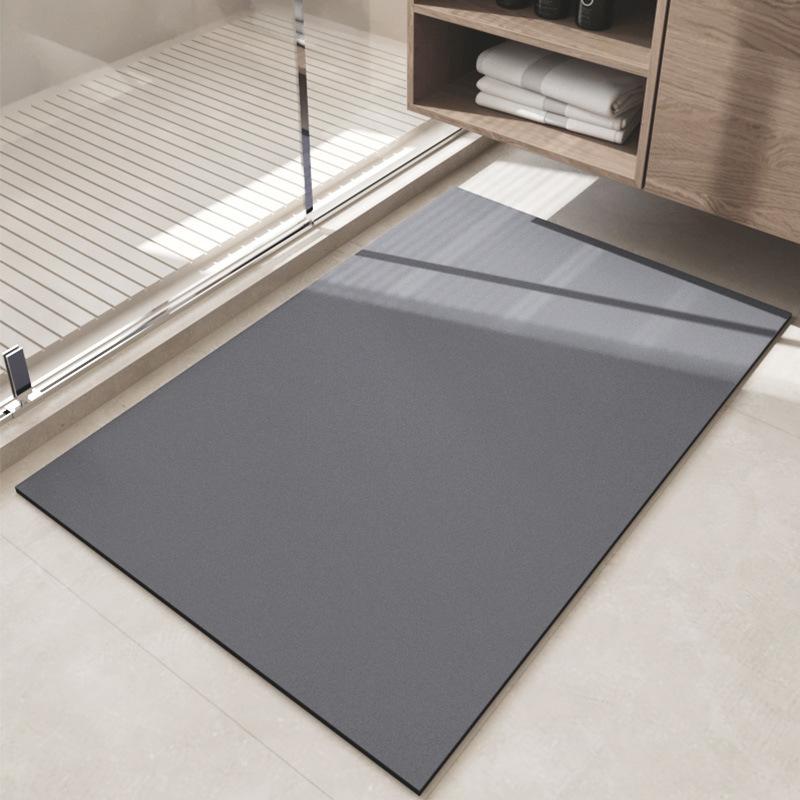 Простой коврик из диатомовой грязи, впитывающий коврик для ванной комнаты, нескользящий коврик для двери туалета, бытовой, легко сохнет, устойчив к падению