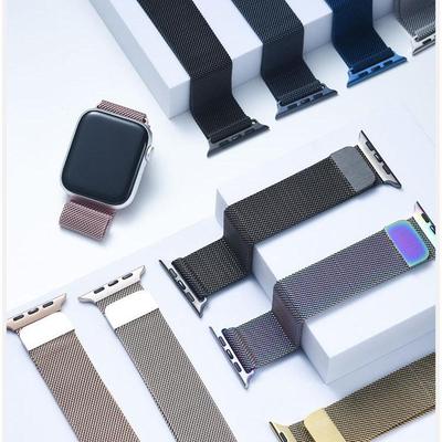 Ремешок для Apple Watch, ремешок 44 мм, 40 мм, 38 мм, 42 мм, металлическая магнитная петля, аксессуары Correa, браслет iWatch серии 4, 3 SE, 6, 7, 45 мм, 41 мм, 49 мм