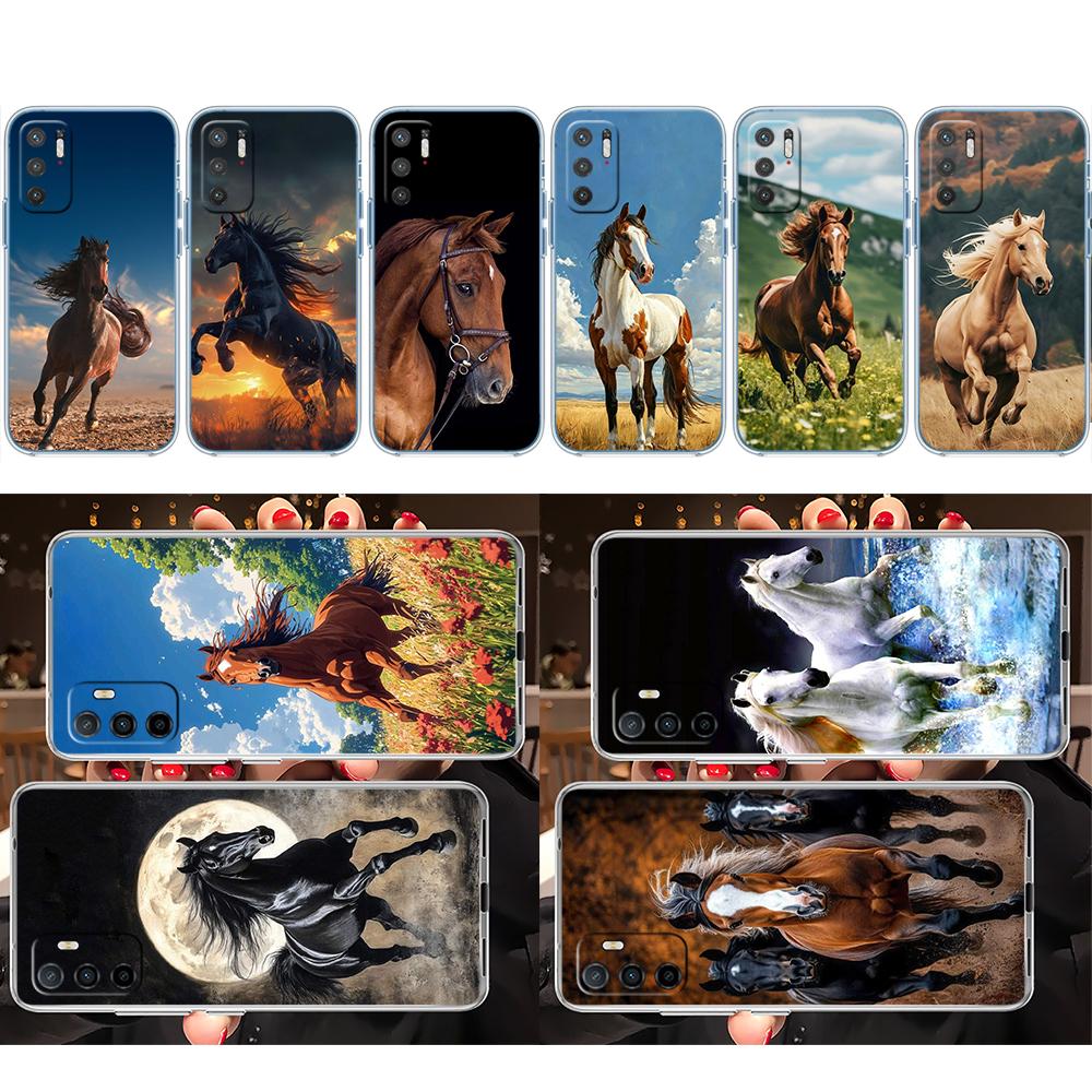 LO43 Fine Horse Phone Case for Motorola Moto E13 E15 E20 E22 E22I E22S E30 E32 E40 E7 E7I G Plus Power Play Stylus G22 G14