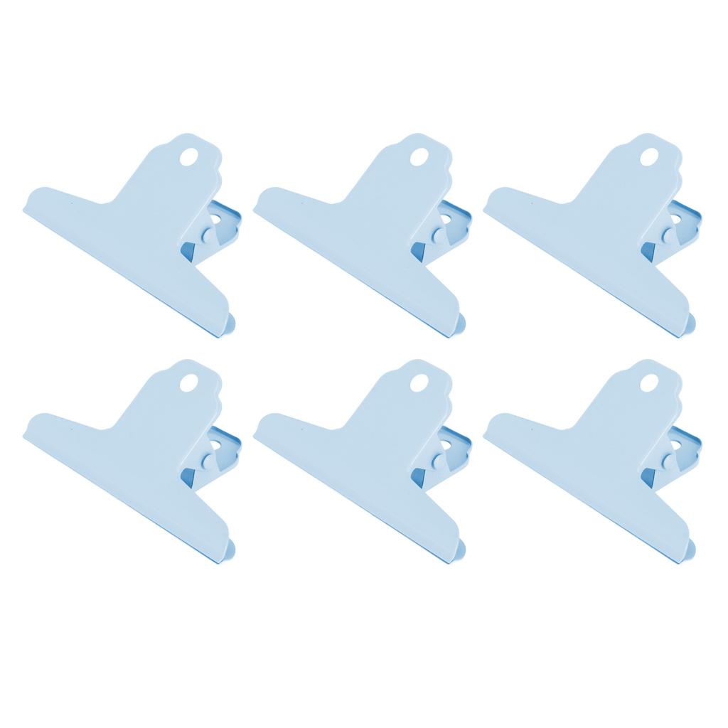 10pcs Metal Clip Iron Large Clip Strong Clamping Force Paper Clips for School Tickets Photos
