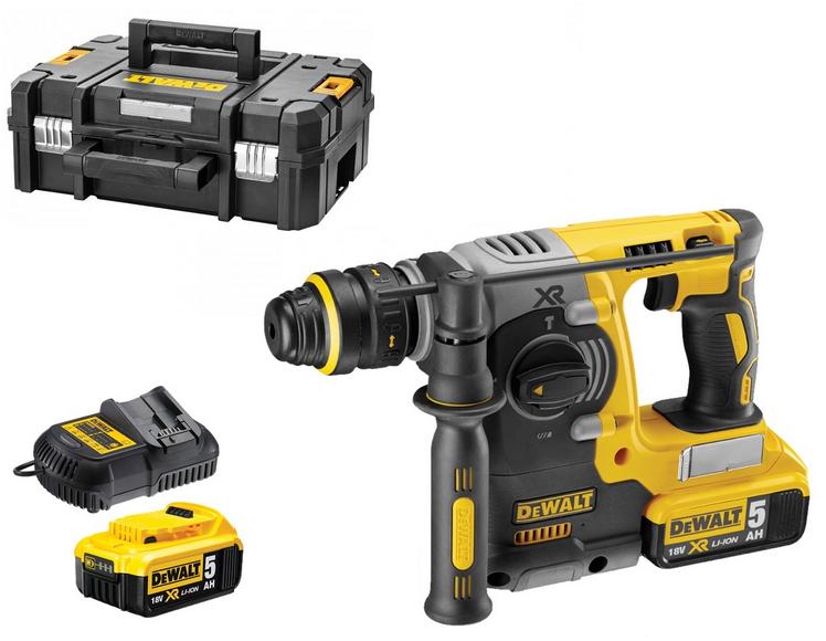 Dewalt Młot Wiercąco-Kujący Sds-Plus 18V 2,1J 2 X 5,0Ah Xr Li-Ion Bezszczotkowa Tstak Dch273P2T
