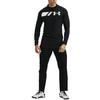Under Armour Сетка с высоким воротом и длинным рукавом с напечатанным логотипом для тренировок, фитнеса, бега, мужская футболка, черный цвет 1357359-001