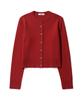 Fakiii Cashmere Sparkle Star Cardigan_Red