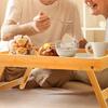 Foldable Bed Table Lap Bamboo Reading Holder Portable Versatile Small Laptop Desk Breakfast