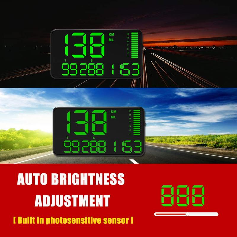 Popular GPS Speedometer Odometer Car Digital Speed Display MPH Over Speed Alarm Clock For All Vehicles C80 C90