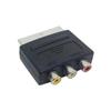 К 3 RCA Штекеру/Розетке для ТВ DVD SCART SCART Адаптер-Кабель Аудио Видео Аксессуары