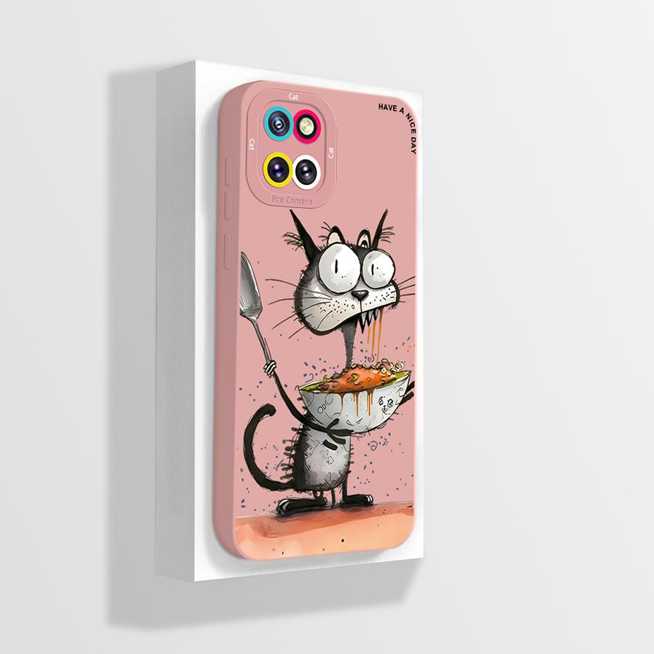 For Samsung Galaxy Note 10 Lite Phone Case Aesthetic Full Protection Liquid Silicone Funda For Samsung Note 10 Lite Back Cover