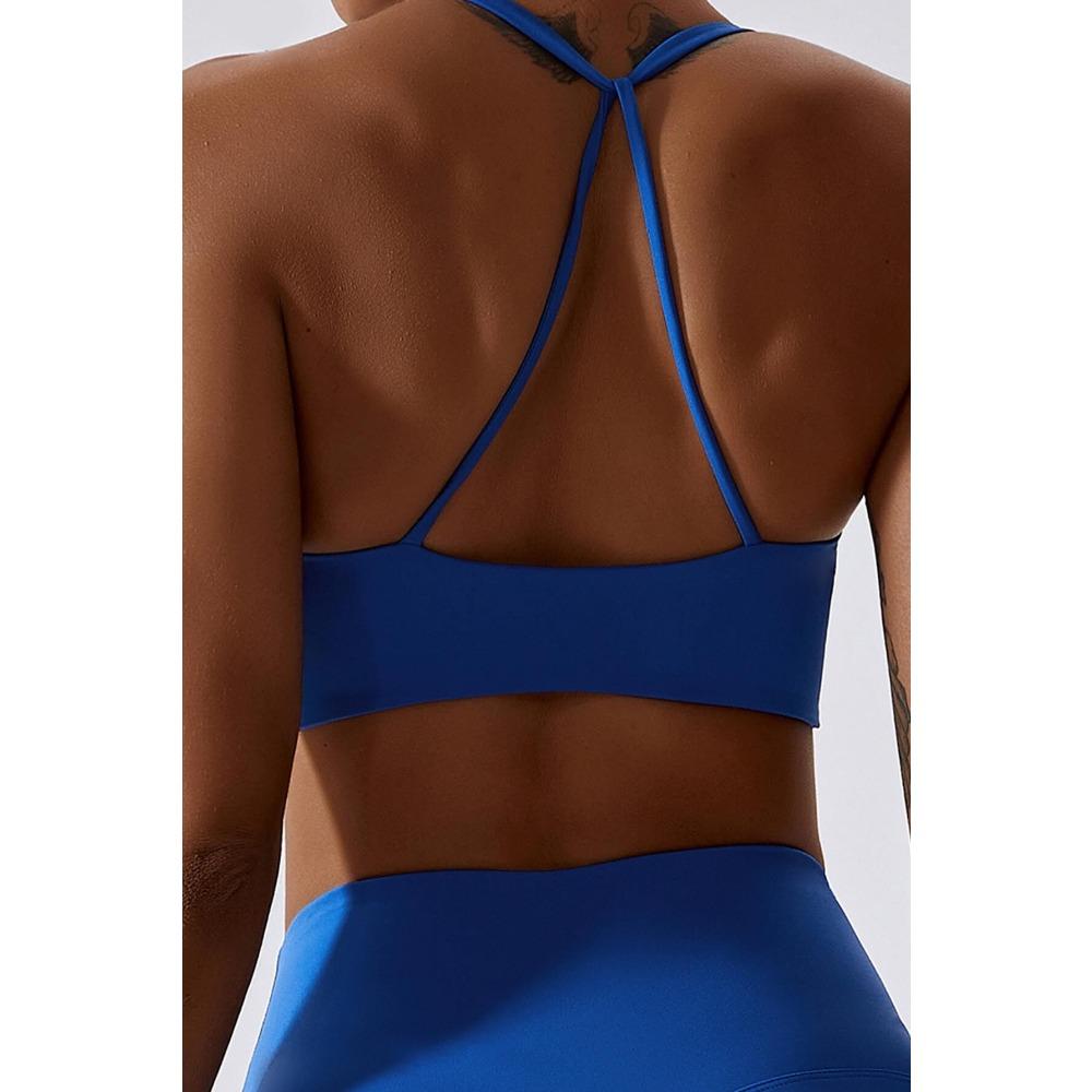 CHARMLEAKS Женский спортивный бюстгальтер с крестообразной спинкой, мягкий спортивный жилет с низкой ударной нагрузкой, бюстгальтер для занятий йогой