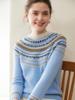Женский джемпер с полувысоким воротником, жаккардовый узор Fair Isle из кашемира, 2025 г. - Универсальная базовая одежда