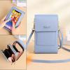 Touchable Screen Phone Bag for Women's Crossbody Small Bag, Multifunctional Key, Zero Wallet, Zipper, Vertical Style