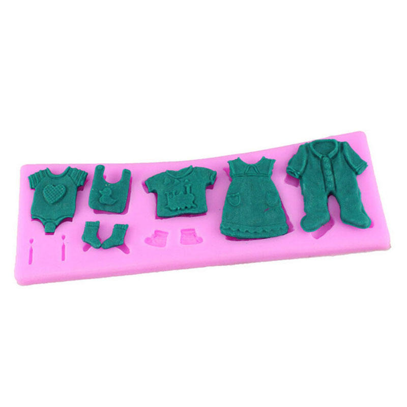 DIY 3D торт украшение детская одежда форма помадка сахар торт силиконовые формы художественные инструменты