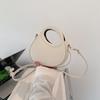 Fashionable Mid-size Round Shoulder Bag For Women In Street Style With Stylish Stitching