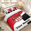 Custom Name Bedding Set 3 PiecesSouthampton FC Print Duvet Cover + 2 Pillowcases Soft Bed Decor