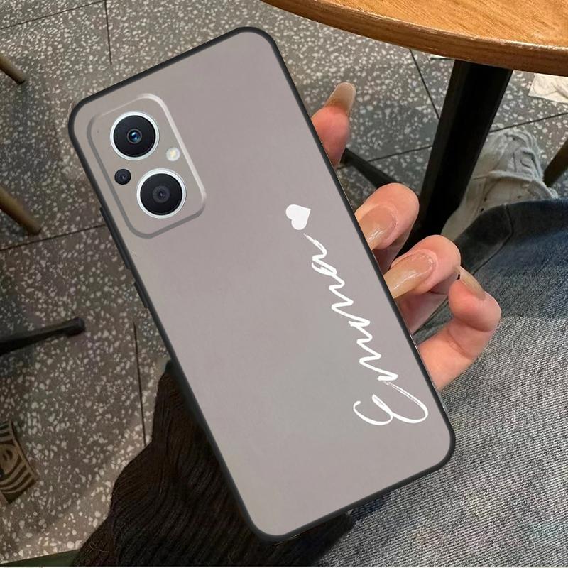 Персонализированный чехол с монограммой для OPPO Reno 7 8 10 Pro 8T 2Z 4Z 5Z 6 Lite OPPO Find X6 Pro X2 X5 Lite X3 Neo Cover