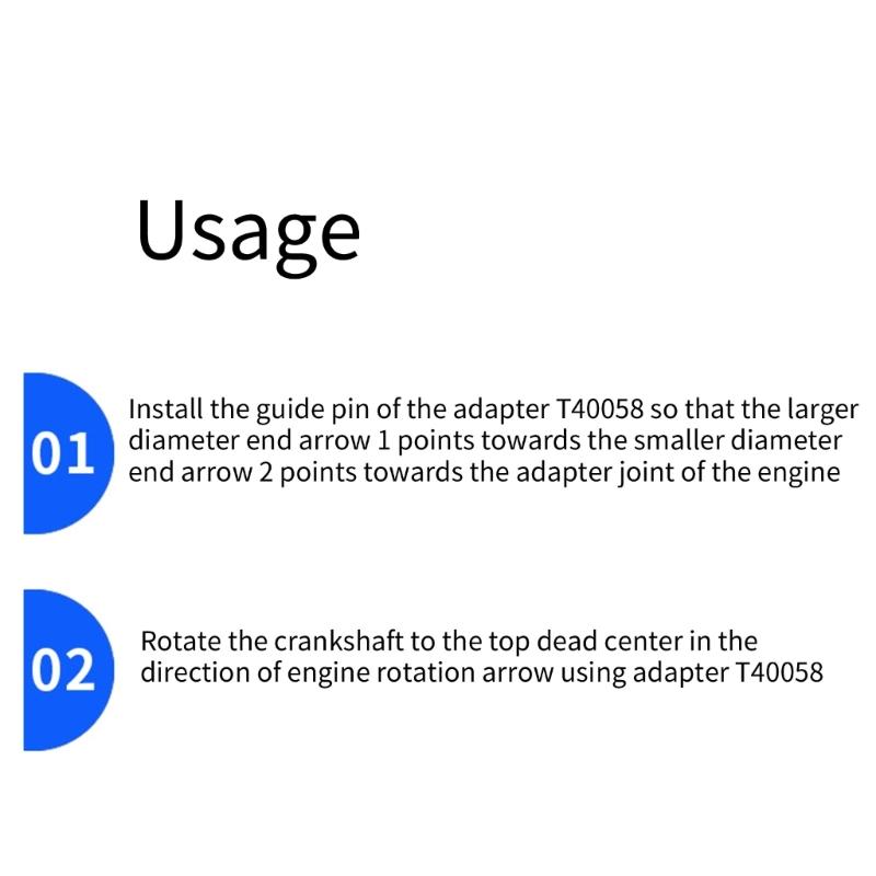T40058 Поворотная головка коленчатого вала для 6-цилиндрового двигателя 2,4, коленчатый вал, ключ распределительного вала, переходник для поворотной головки