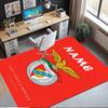 Custom Name S.L. Benfica Printed Carpet,Rug for Office Chair Living Room Bedroom Kitchen Room Decor Gifts.