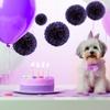 7,8-дюймовый фиолетовый бумажный помпон для вечеринки по случаю дня рождения, бумажные подвески в виде цветочных шаров