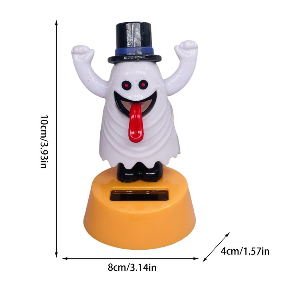 Solar Dancing Toys Solar Dancing Ornament Cartoon Animated Halloween Dashboard Accessories For Home Living Room Vehicle Truck