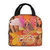 Karol G Tropicoqueta New Album Latina Insulated Lunch Bag for Women Kids Portable Food Boxes Thermal Lunch Box Tote