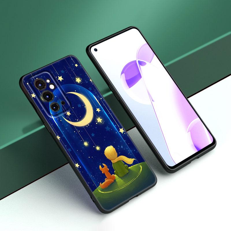 Маленький принц черный силиконовый чехол для телефона OnePlus 9 10 11 12 ACE 2V Pro 9RT 10T 10R Nord CE 2 3 Lite N10 N20 N30 5G