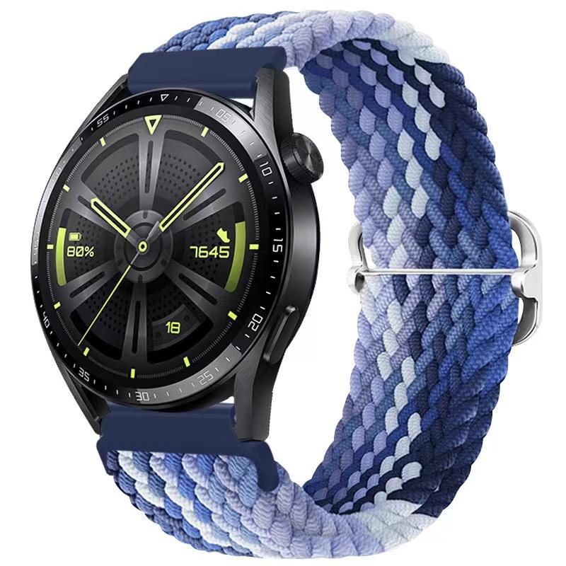22-мм нейлоновый ремешок-петля для Samsung Watch 46 мм/Gear S3/3/4/5/6/7/Huawei Watch GT/2/3/GT5 Pro 46 мм Плетеный браслет для Amazfit GTR