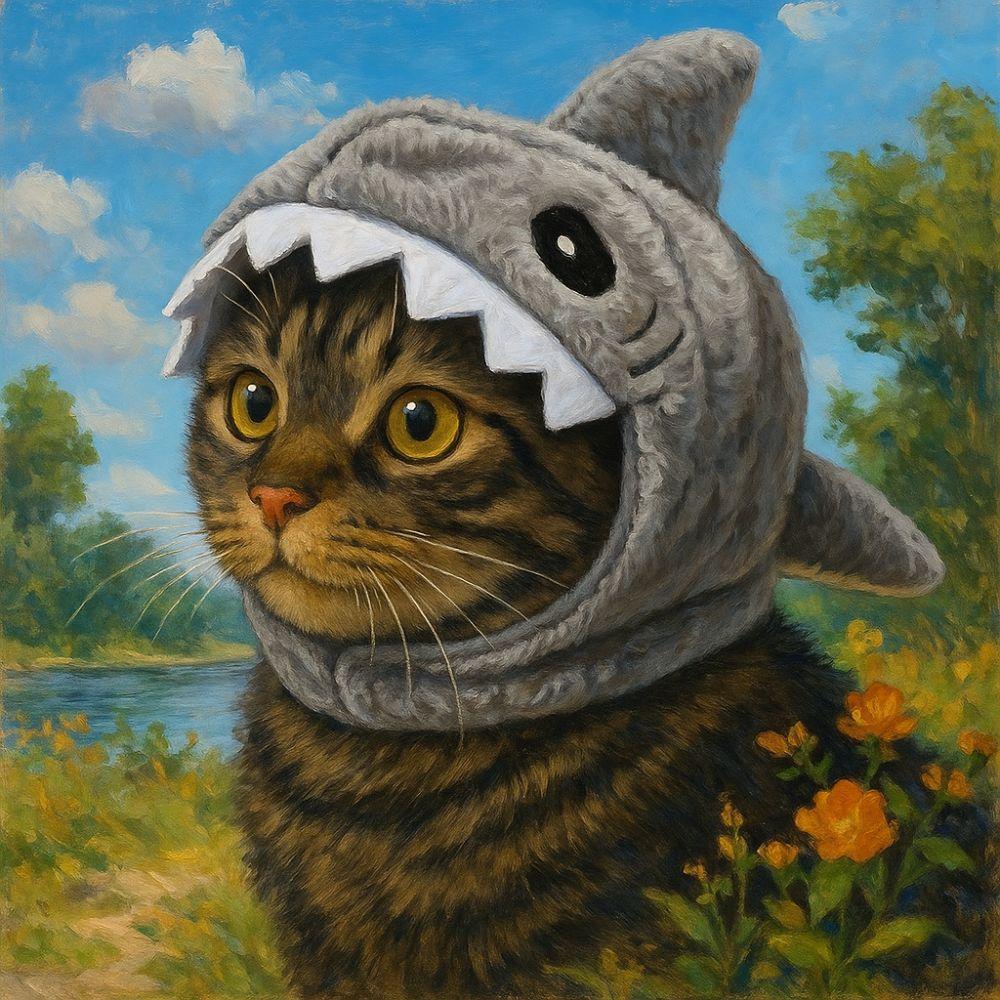 Наряды для котят Регулируемый шлем-акула для кошки Мультяшная теплая плюшевая декоративная шапка для кошки Милый мягкий костюм для питомца Хэллоуин