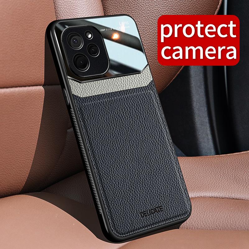Для Poco X5 Pro чехлы для телефонов роскошный кожаный текстурный противоударный чехол Poco X5 задняя крышка Caso Poco C55 C40/Poco M4 Pro/Poco X3 X4