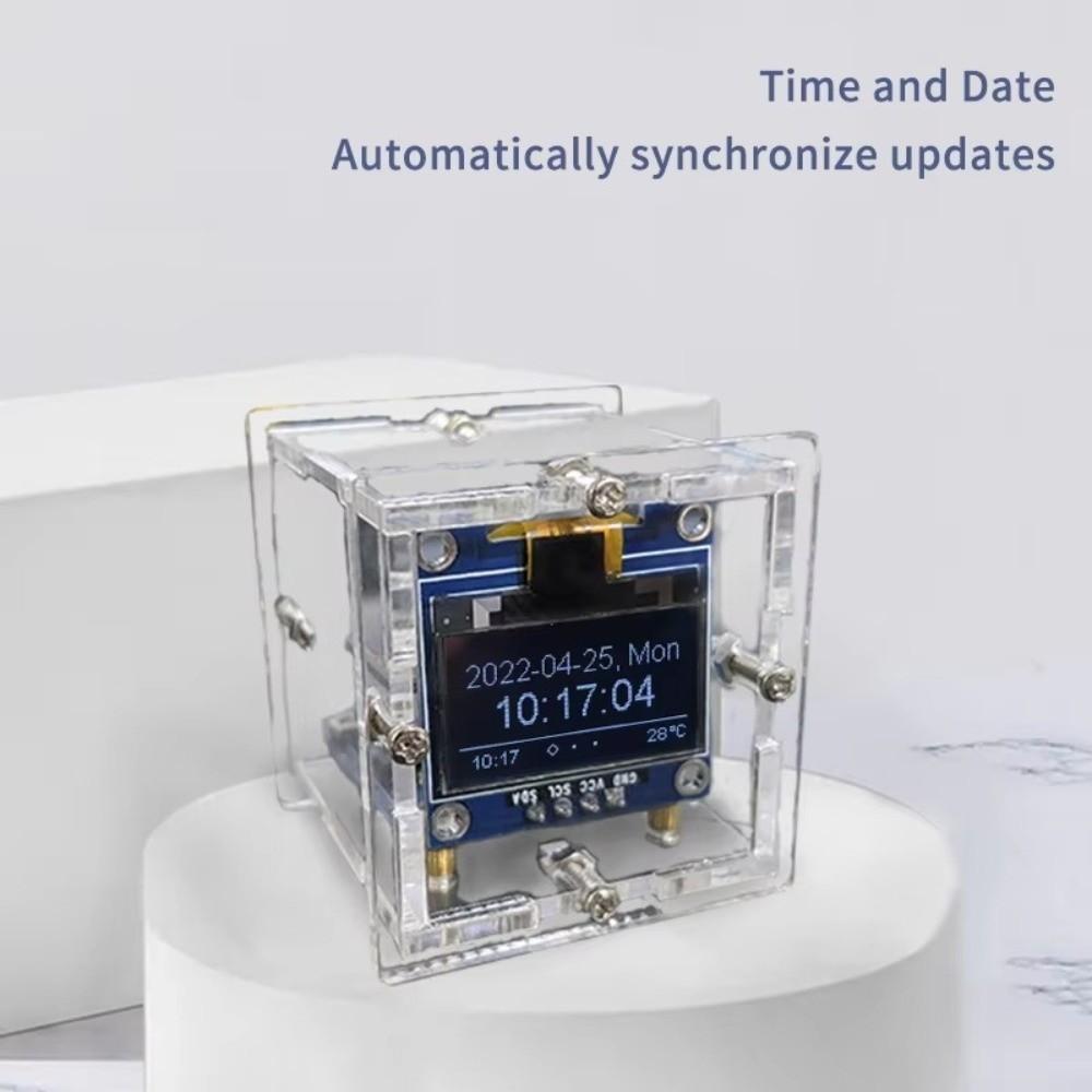 Time Temperature Humidity Digital Clock Kits DIY Clock Soldering Kit Home Use