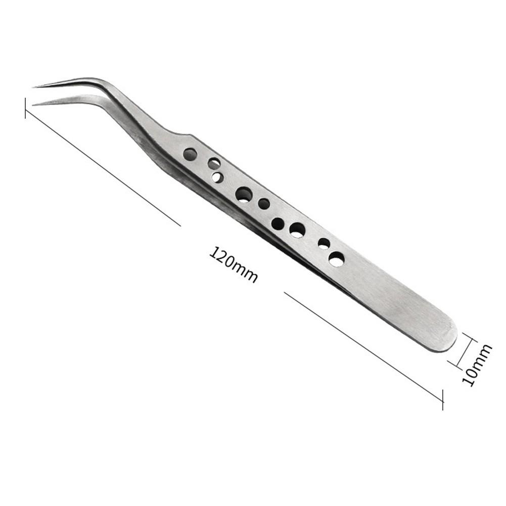 Small Tweezers Stainless Forceps Straight Tip 124-140mm 1pcs